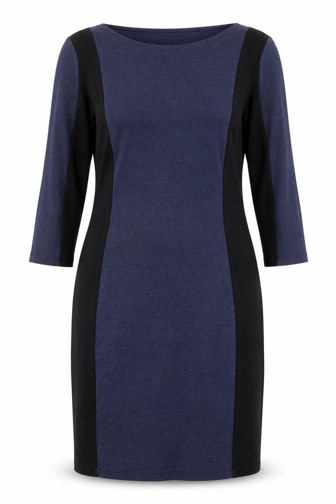 H&M Women's Blue & Black Bodycon Dress Size 12