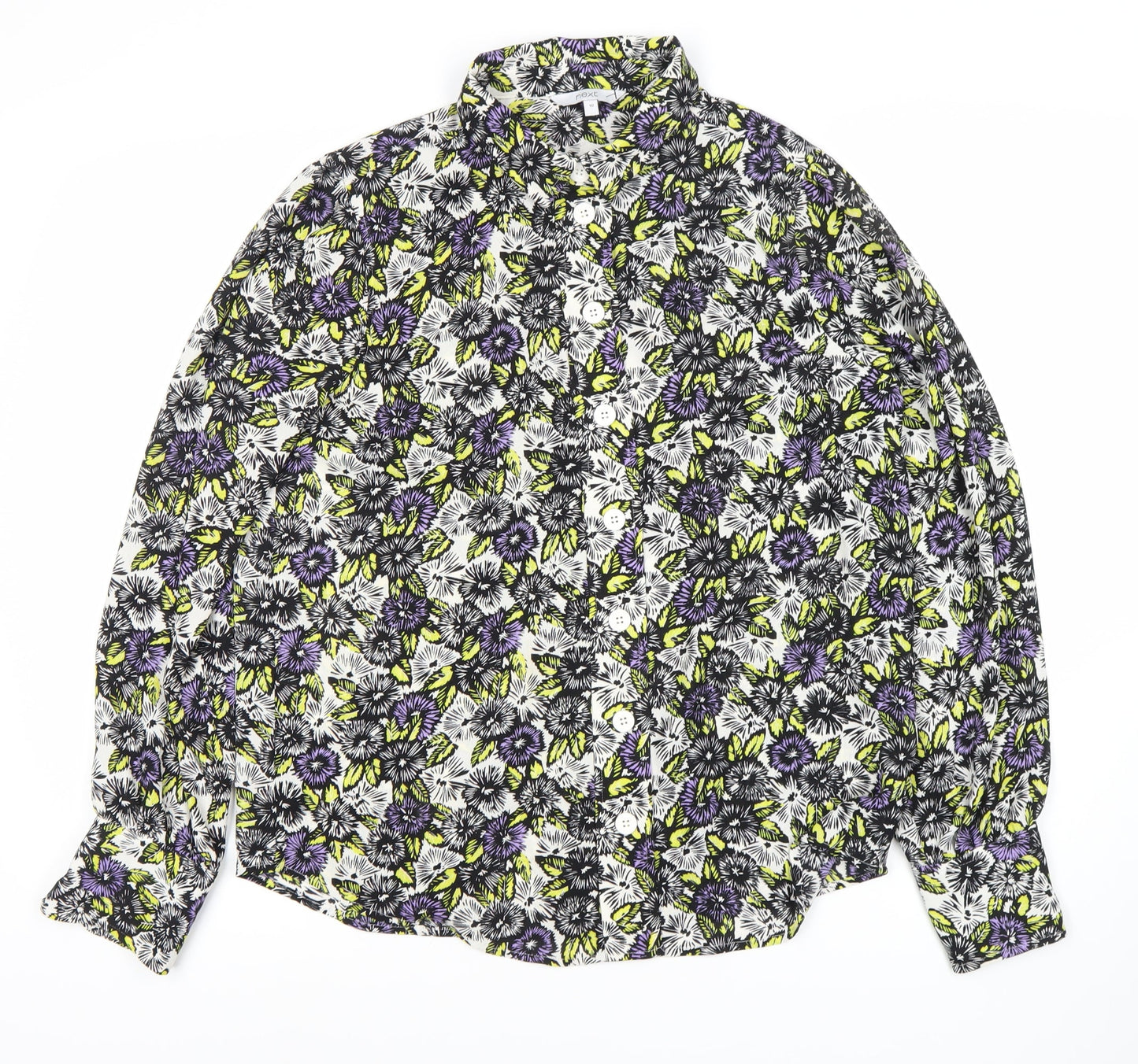 Womens UK Size 10 NEXT Multicoloured  Button-Up