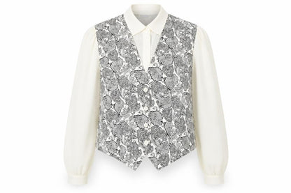 Womens UK Size 12 Jacques Vert Ivory  Blouse