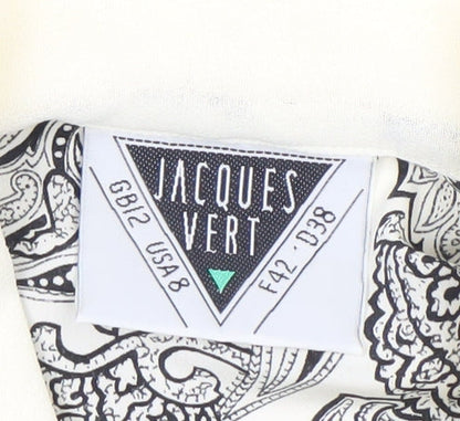 Jacques Vert Women’s Paisley Blouse, Ivory, Size 12