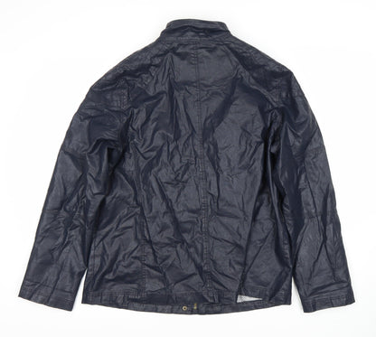 Womens UK Size 14 Marks and Spencer Blue Bomber Jacket