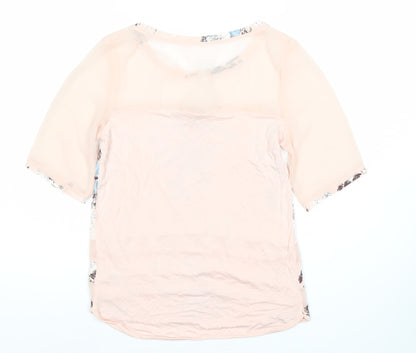 Womens UK Size 6 NEXT Pink Tunic Blouse