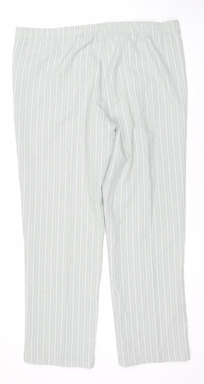 Womens UK Size 14 Damart Relaxed Fit Casual Grey Trousers