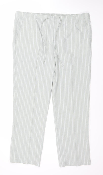 Womens UK Size 14 Damart Relaxed Fit Casual Grey Trousers