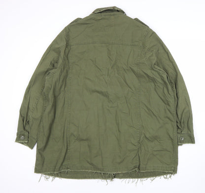 Womens UK Size 16 River Island Green Military Jacket