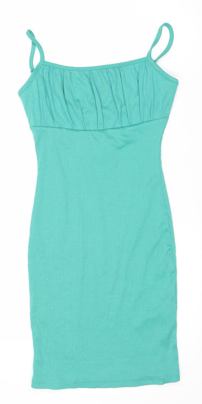 KAIIA Women's Green Size 8 Sleeveless Strappy Dress