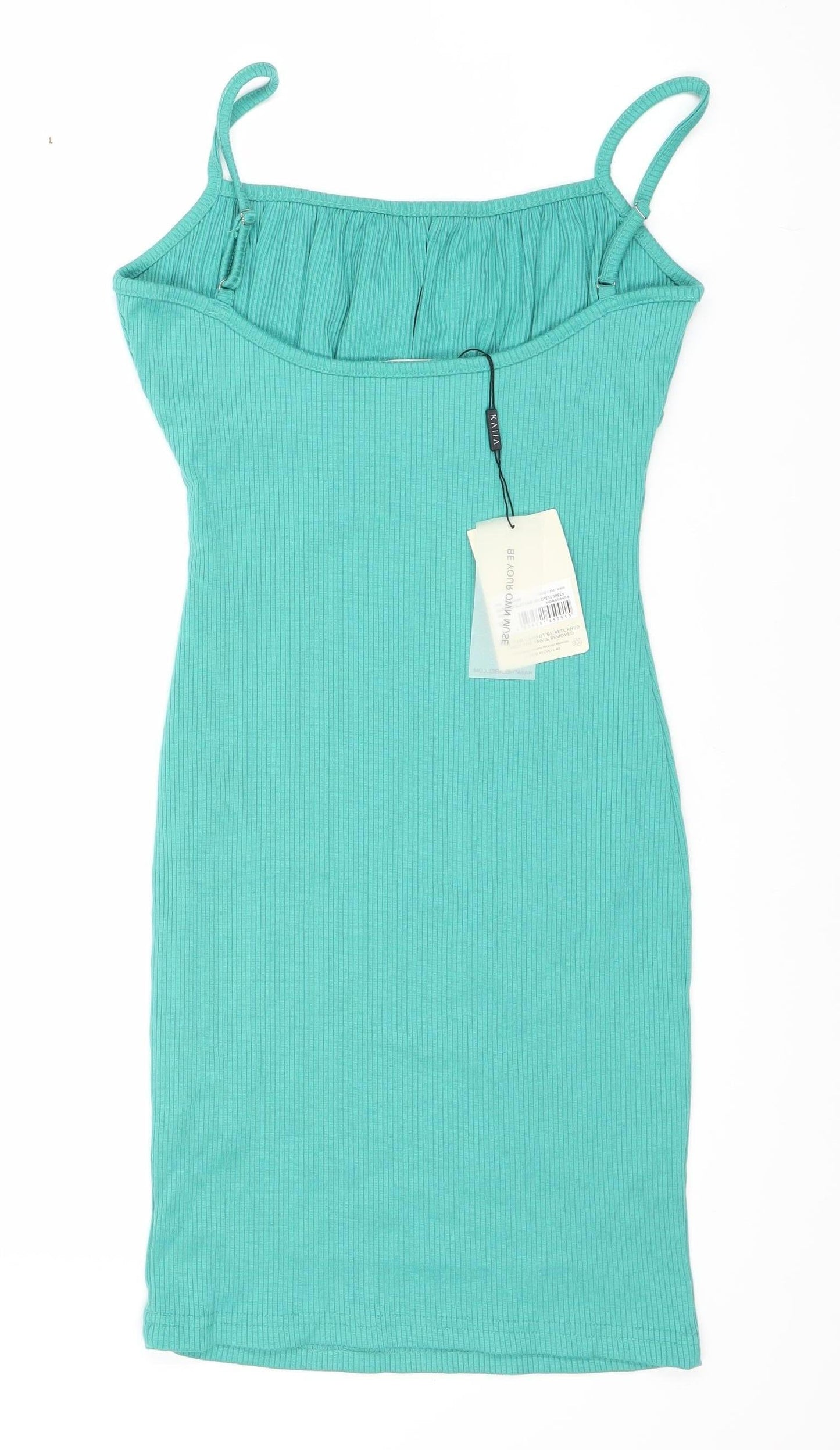 KAIIA Women's Green Size 8 Sleeveless Strappy Dress