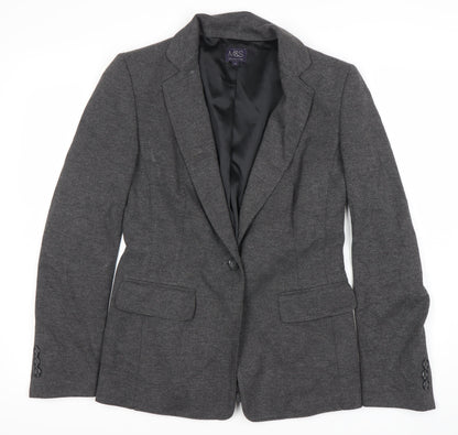 Marks and Spencer Women's Grey Blazer Size 8