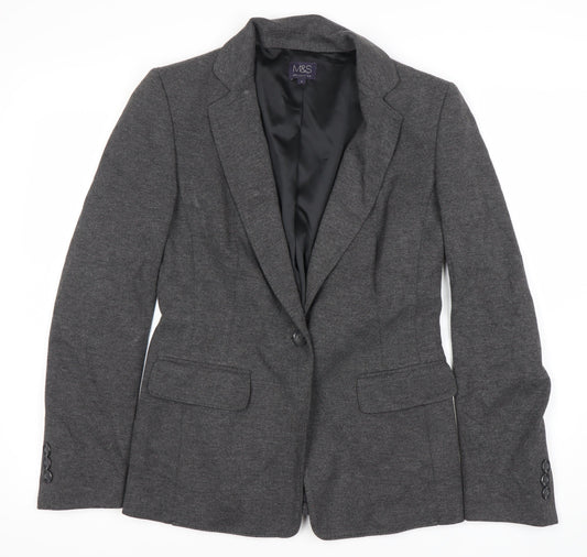 Marks and Spencer Women's Grey Blazer Size 8