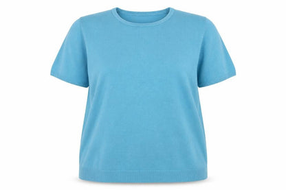 Womens UK Size 18 Pure & Natural Blue Pullover Jumper