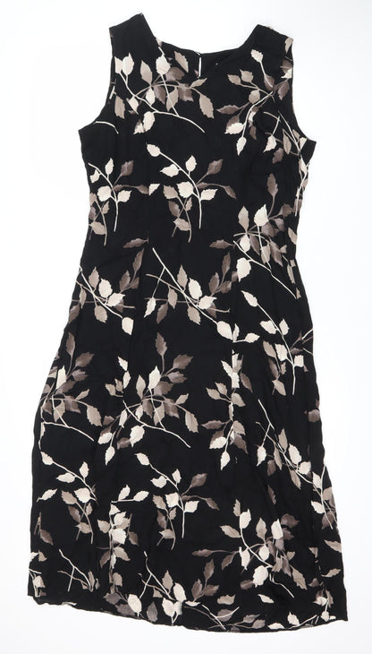 Modern Classics Women's Black Floral Dress Size 16
