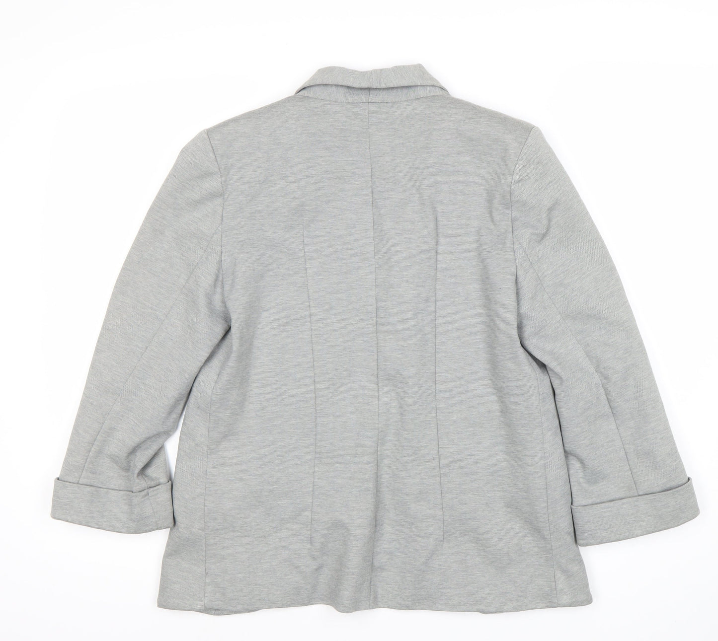 Miss Selfridge Women Grey Blazer Size 10 Shawl Lapel