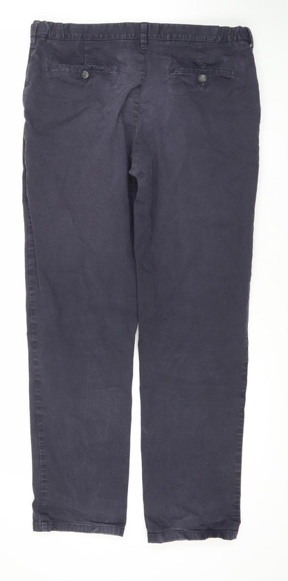 Marks and Spencer Men's Blue Straight Jeans - 36R Regular