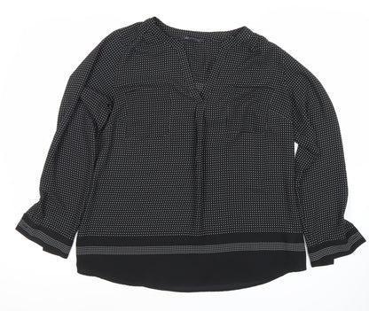 Womens UK Size 14 Marks and Spencer Black  Blouse