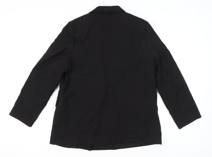 H&M Women's Black Double-Breasted Blazer L