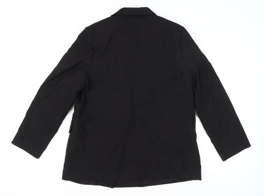 H&M Women's Black Double-Breasted Blazer L