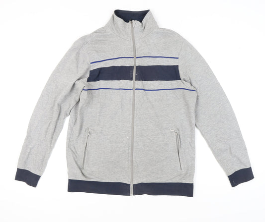 Mens UK Size M Livergy Grey Full Zip Sweatshirt