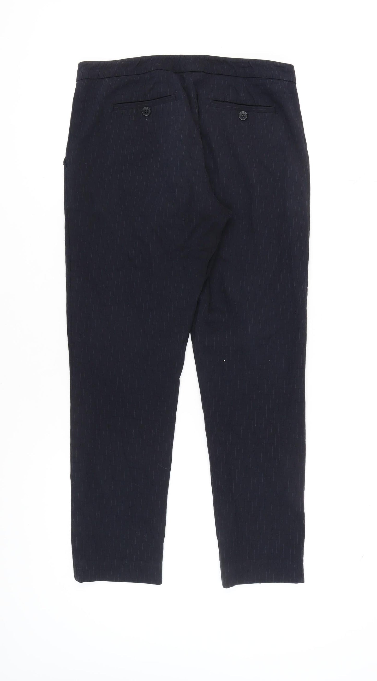 Womens UK Size 10 Jigsaw Regular Fit Business Casual Blue Trousers