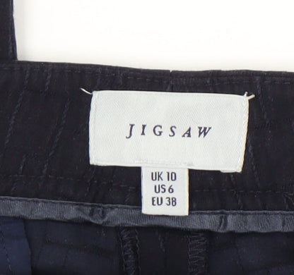Womens UK Size 10 Jigsaw Regular Fit Business Casual Blue Trousers