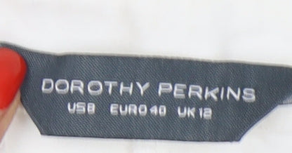 Dorothy Perkins Women's Ivory Trousers Size 12 Casual