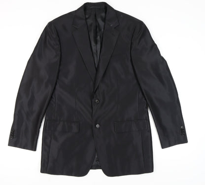 Mens UK Size 40 Pierre Cardin Regular Black Suit Jacket