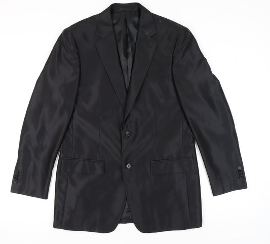 Mens UK Size 40 Pierre Cardin Regular Black Suit Jacket