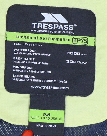 Womens UK Size M Trespass Yellow Rain Coat