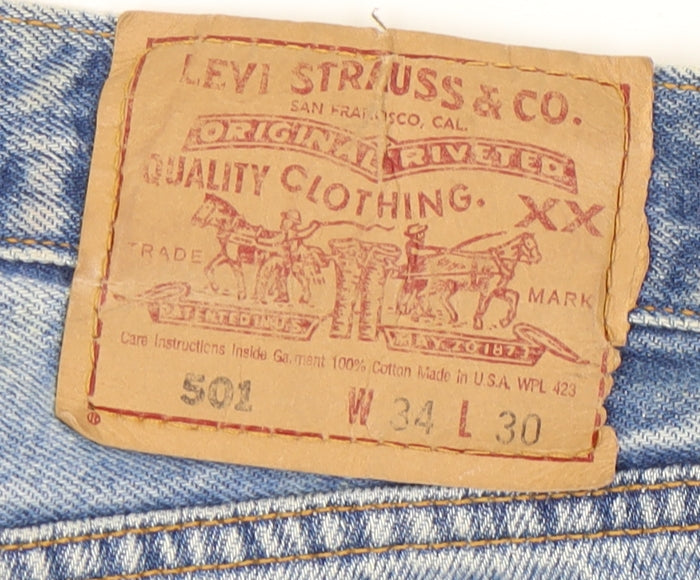 Levi's Men's Blue Straight Jeans Regular Fit