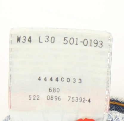 Levi's Men's Blue Straight Jeans Regular Fit