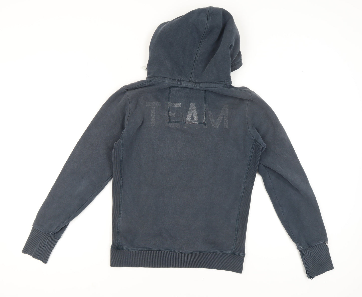 Mens UK Size M Superdry Blue Pullover Hoodie