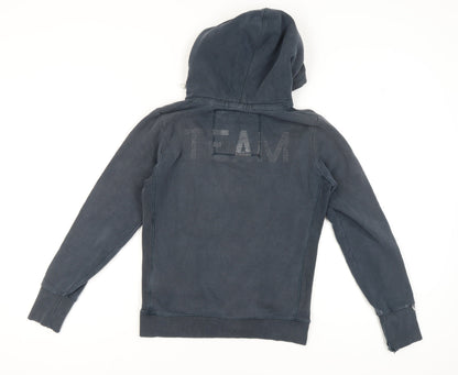 Mens UK Size M Superdry Blue Pullover Hoodie