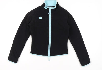 Fat Face Women's Black Fleece Jacket, Small, Full Zip Casual Wear