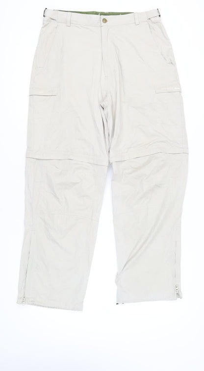 Trespass Men's Ivory Cargo Trousers - Size M