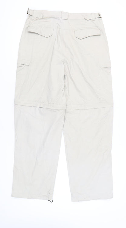 Trespass Men's Ivory Cargo Trousers - Size M