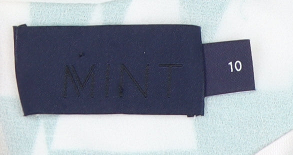 Mint Velvet Women's Green Puff Sleeve Dress Size 10