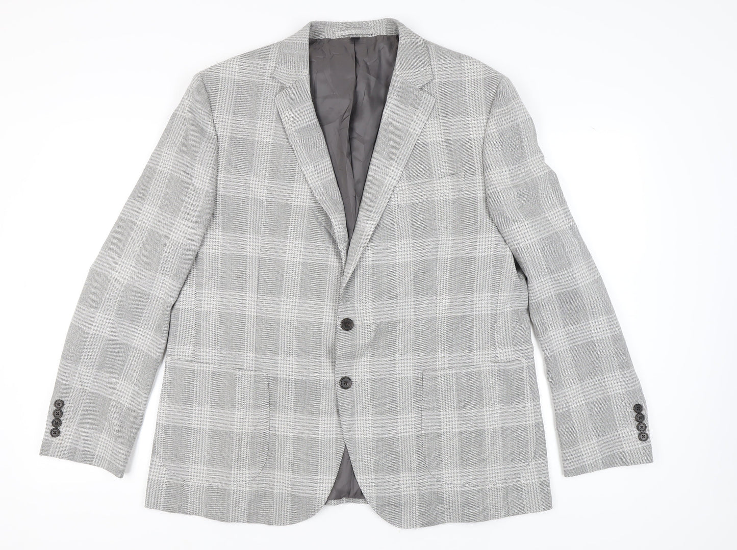 Mens UK Size 46 Marks and Spencer Regular Grey Suit Jacket