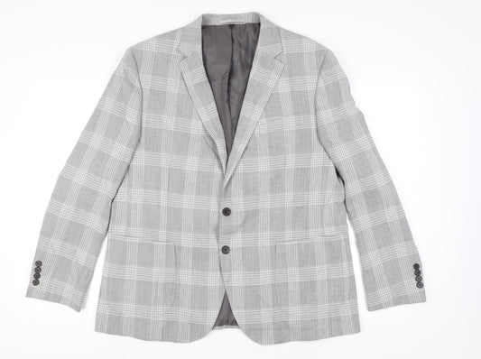 Mens UK Size 46 Marks and Spencer Regular Grey Suit Jacket