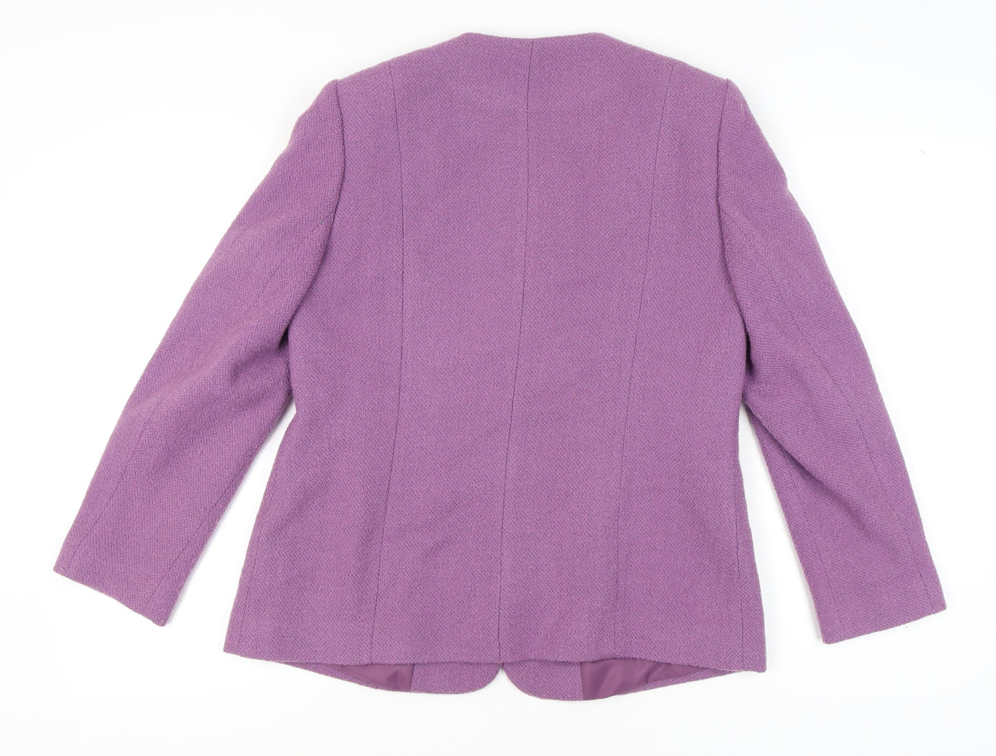 Eastex Women’s Purple Blazer, Size 12, Wool Blend