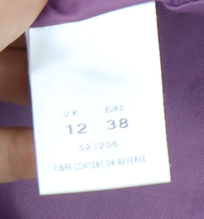 Eastex Women’s Purple Blazer, Size 12, Wool Blend