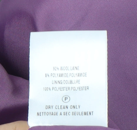 Eastex Women’s Purple Blazer, Size 12, Wool Blend