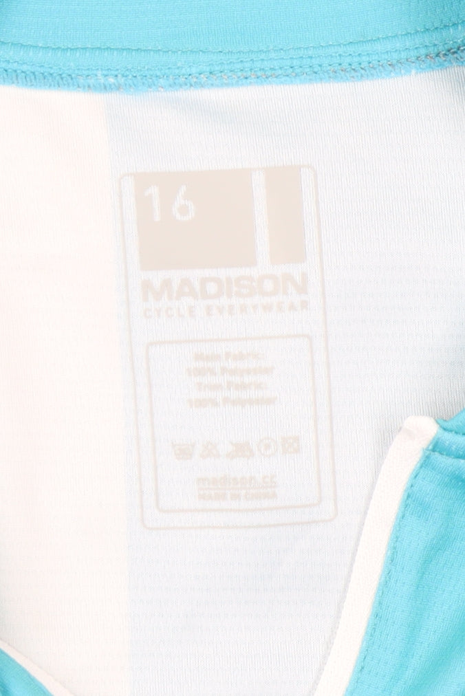 Madison Women's Cycling Jersey Blue Size 16