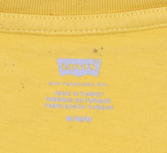 Levi's Men's Yellow Graphic Print T-Shirt M