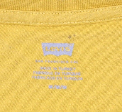 Levi's Men's Yellow Graphic Print T-Shirt M
