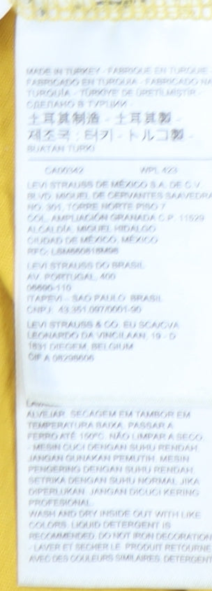 Levi's Men's Yellow Graphic Print T-Shirt M