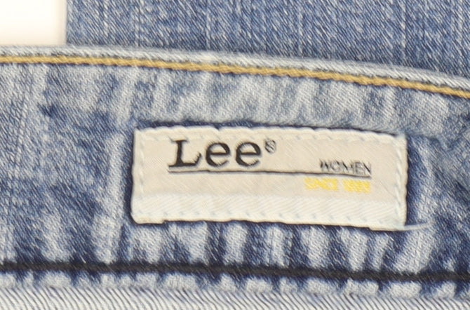 Lee Women's Blue Straight Jeans, Size 10, Light Wash