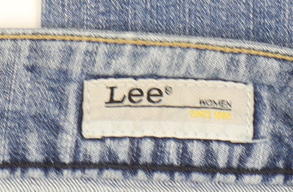 Lee Women's Blue Straight Jeans, Size 10, Light Wash