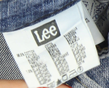 Lee Women's Blue Straight Jeans, Size 10, Light Wash