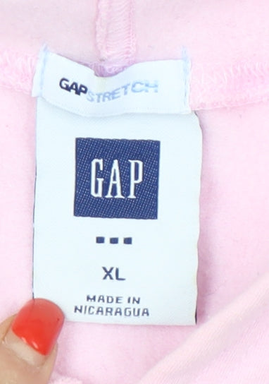 GAP Women's Pink Pullover Hoodie XL Logo Casual