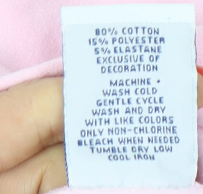 GAP Women's Pink Pullover Hoodie XL Logo Casual