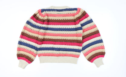 Womens UK Size S Minus Multicoloured Pullover Jumper